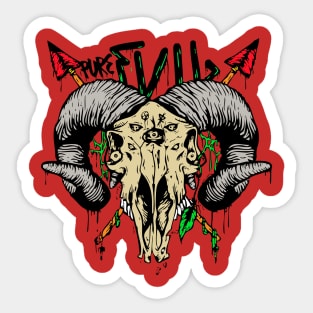 Deer Horn dead Sticker